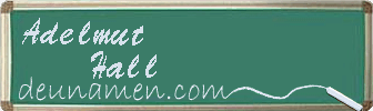 Adelmut Hall Visitenkarte